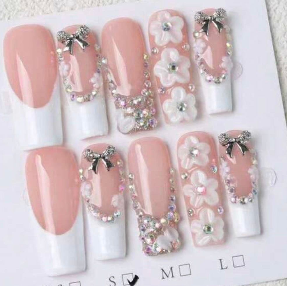 Flower girl Press on