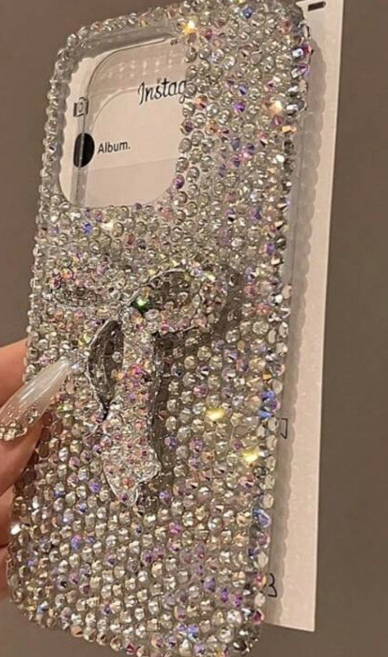 Luxury Bling Glitter Rhinestone Bow Knot Phone Case