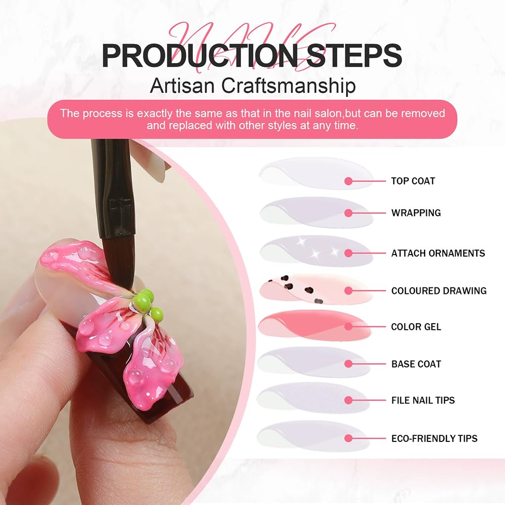 3D Handmade nails